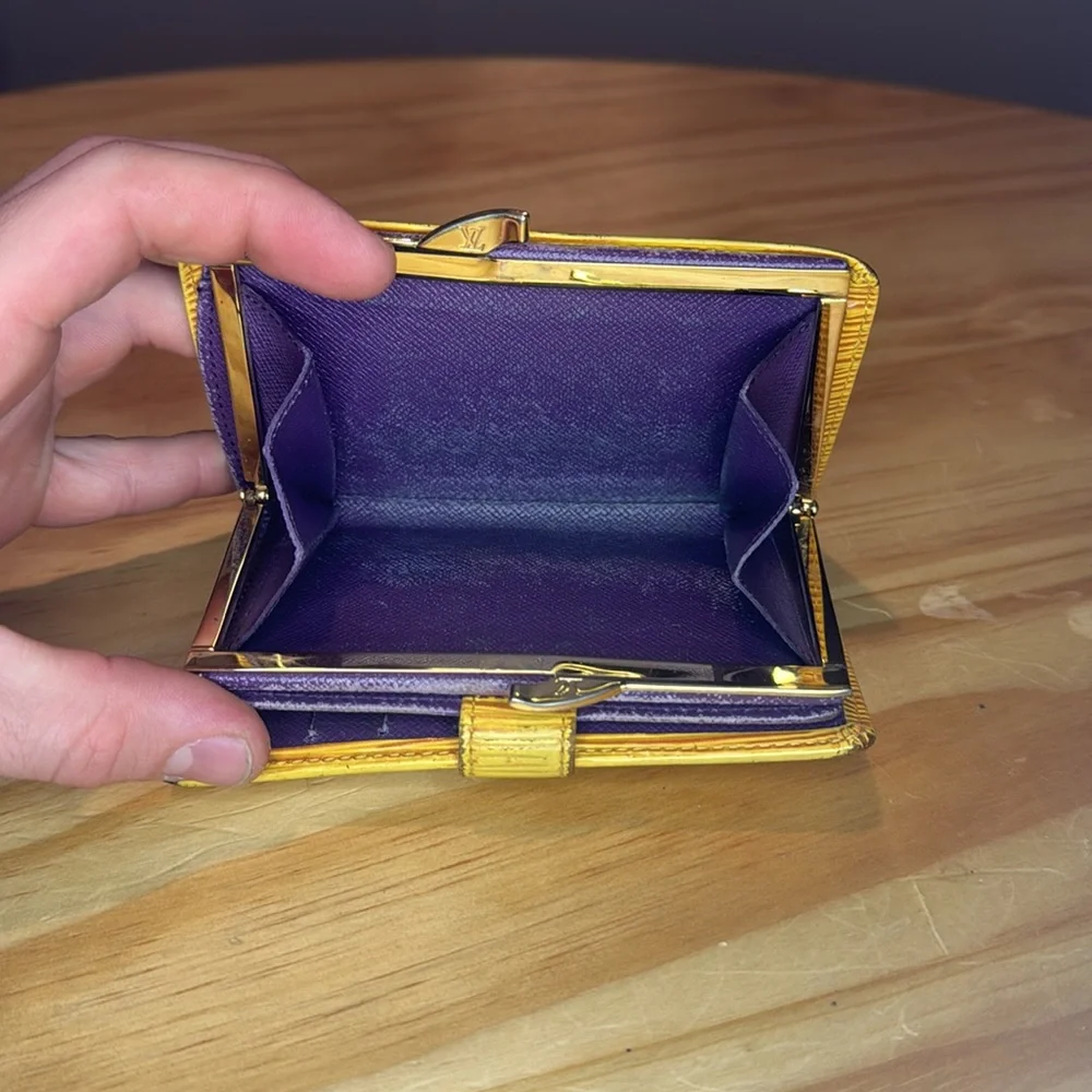 Louis Vuitton Yellow Epi Leather Wallet